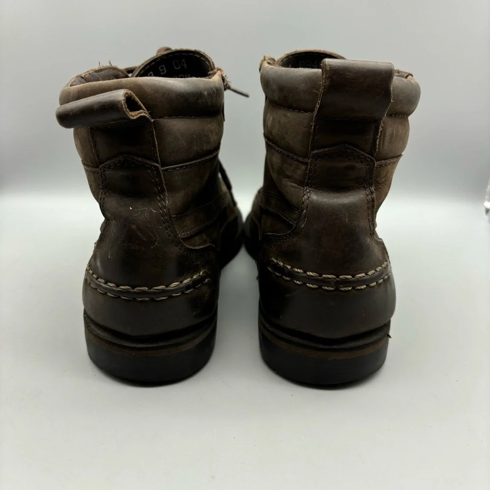 Colorado Amazonas Ankle Boots Men’s Size 8 M Brown Leather Moc Toe Hiking Brazil